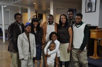 Maurice and family at chruch #2